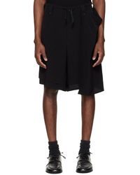Yohji Yamamoto - Ta Tuxedo Drape Panel Attached Shorts - Lyst