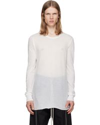 Rick Owens - Off- Tower Basic Ls T-Shirt - Lyst