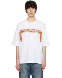 Lanvin - T-shirt blanc à logo à lacets curb - Lyst