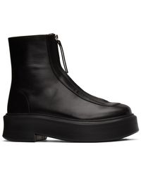 the row zip boots