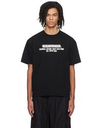 Neighborhood - T-shirt noir à logo imprimé - Lyst
