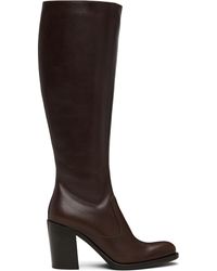 Chloé - Bottes Hautes Phoenix Brunes À Talon Bottier - Lyst