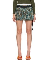 Dries Van Noten - Pleated Wrap Miniskirt - Lyst
