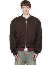 Entire studios - Cropped Broad Bomber Jacket - Lyst