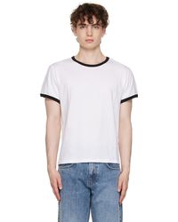 Second/Layer - Ssense Exclusive White Ringer T-shirt - Lyst