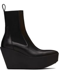 メンズ Rick Owens Heeled Sliver チェルシーブーツ ブラック | Lyst