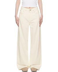 Rag & Bone - Off- Featherweight Logan Wide-Leg Jeans - Lyst