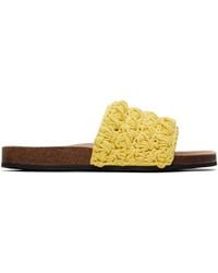 JW Anderson - Yellow Popcorn Slides - Lyst
