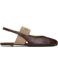 MM6 by Maison Margiela - Anatomic Numeric Slingback Sandals - Lyst
