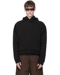Entire studios - Pull À Capuche Épais Noir - Lyst