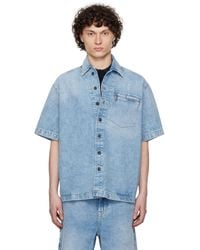 BOSS - ブルー フェード デニムシャツ - Lyst