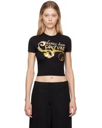 Versace Jeans Couture - &ゴールド Chromo Couture ロゴ Tシャツ - Lyst