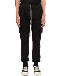 Rick Owens - Black Mastodon Cut Cargo Pants - Lyst