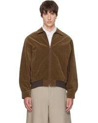 Amomento - Velvet Zip-Up Bomber Jacket - Lyst