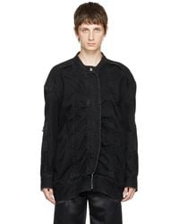 we11done - Bomber Denim Jacket - Lyst