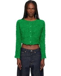 Issey Miyake - Shifted Fuzzy Pleats Cardigan - Lyst