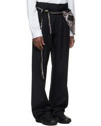 Kiko Kostadinov Klees Embroidery Trousers in Black for Men | Lyst