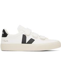 Veja - White & Black Recife Chromefree Leather Sneakers - Lyst