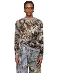 Acne Studios - Printed Long Sleeve T-Shirt - Lyst