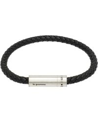 Le Gramme - Leather Cable 'Le 7G' Bracelet - Lyst