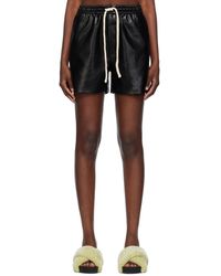 Nanushka - Black Maurine Vegan Leather Shorts - Lyst