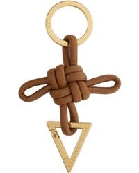Bottega Veneta - Brown Triangle Keychain - Lyst