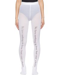 PRAYING Ssense Exclusive Chains Tights - White