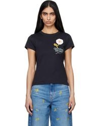 Ganni - Baby Fit Crochet Patch T-Shirt - Lyst