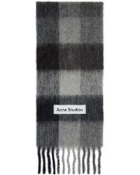 Acne Studios - Check Wool Scarf - Lyst
