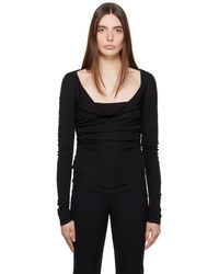 STAUD - T-shirt à manches longues solana noir - Lyst