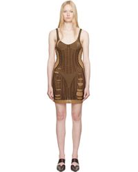 DIESEL - ブラウン M-Calimera-Short ミニワンピース - Lyst