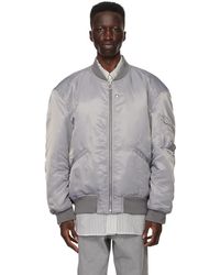 WOOYOUNGMI - Gray Padded Bomber Jacket - Lyst