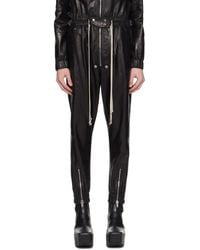 Rick Owens - Black Luxor Leather Jumpsuit - Lyst