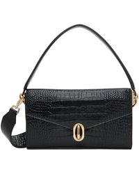 Anine Bing mini Taylin tote bag Black Grey Leather Cotton ref.550339 - Joli  Closet