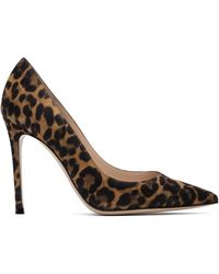 Gianvito Rossi - Chaussures À Talon Aiguille Gianvito Brun Et Noir - Lyst