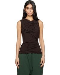 Entire studios - Drape Tank Top - Lyst