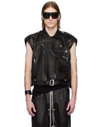 Rick Owens - Hollywood Sl Jumbo Bauhaus Leather Vest - Lyst