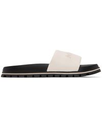 Marc Jacobs - White 'the Leather Slide' Sandals - Lyst
