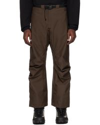 GR10K - Pantalon brun à pinces aux genoux - Lyst