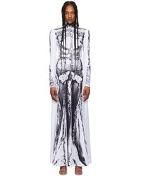 Jean Paul Gaultier - Paris Graphic-pattern Stretch-woven Maxi Dress - Lyst