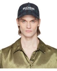 Martine Rose - ブラック＆ネイビー ナイロン キャップ - Lyst