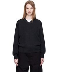 Lemaire - V Neck Sweater - Lyst
