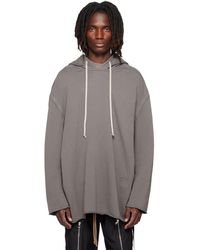 Rick Owens - Pull À Capuche Peter Gris - Lyst