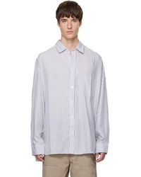 Acne Studios - Striped Button-Up Shirt - Lyst