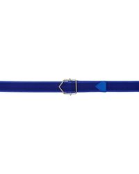 Bottega Veneta - Blue Herringbone Belt - Lyst