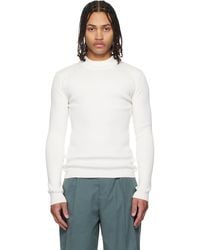 Jil Sander - Long Sleeve Mockneck Sweater - Lyst