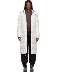The North Face - City Long Hooded Down Coat - Lyst