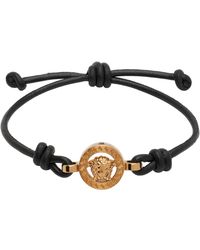 Versace - Bracelet En Cuir À Logo Medusa '95 - Lyst