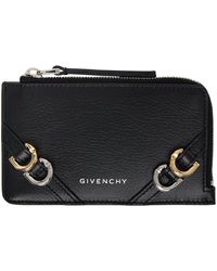 Givenchy - Porte-cartes noir à glissière et à ferrures voyou - Lyst