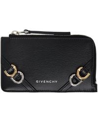 Givenchy - Black Voyou Zipped Card Holder - Lyst